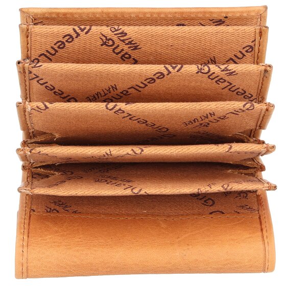 Greenland Nature Estuche para tarjetas de crédito Nature RFID de cuero de 10 cm