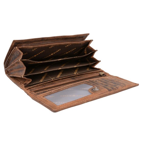 Greenburry Cartera vintage de cuero 18,5 cm