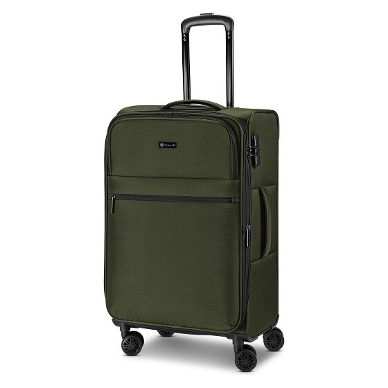 bugatti Valencia Soft 4 ruedas Set de maletas 3 piezas Con fuelle expandible