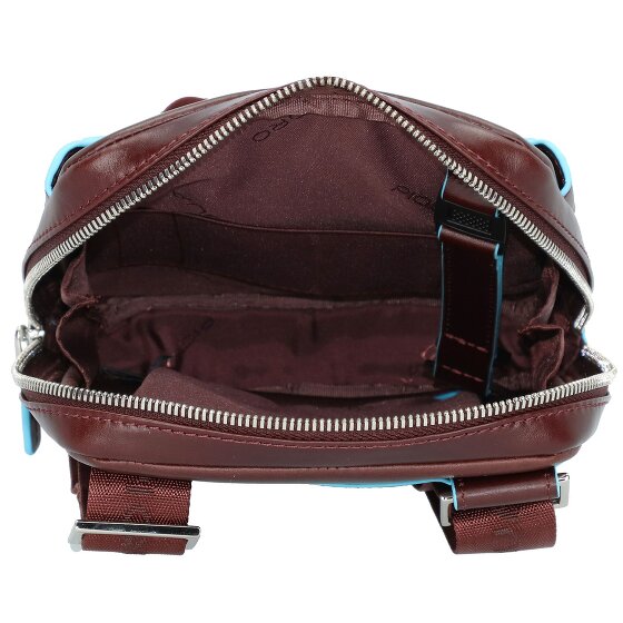 Piquadro Bolso de hombro cuadrado azul Piel 22 cm