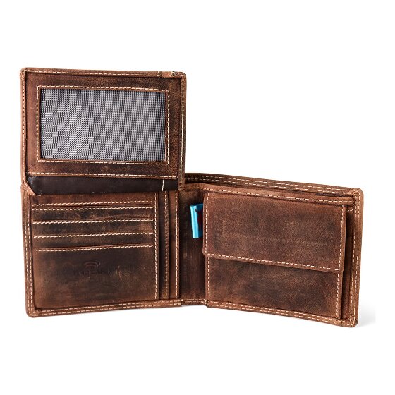 Jack Kinsky Baltimore 101 Cartera Protección RFID Piel 13 cm