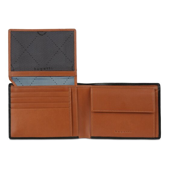 bugatti Roccia Cartera Protección RFID Piel 12.5 cm