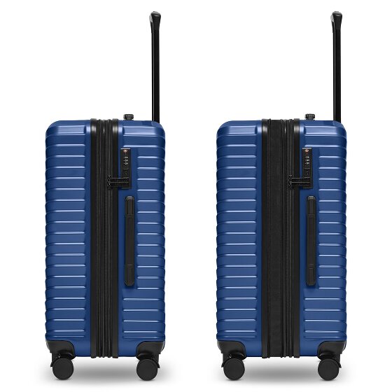 Redolz Essentials 18 4 ruedas Juego de maletas 3 piezas con pliegue de expansión