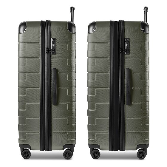 Tonino Lamborghini Trolley Milano de 4 ruedas XL 83 cm tamaño especial con pliegue extensible