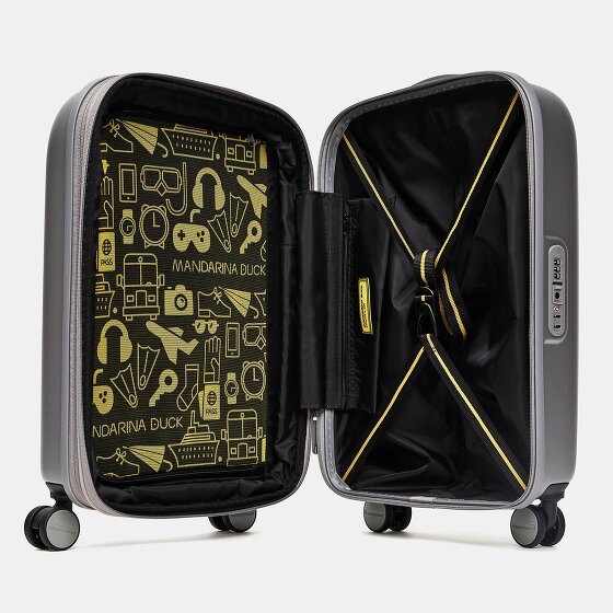 Mandarina Duck Logoduck Trolley Cabina 4 Ruedas 55 cm