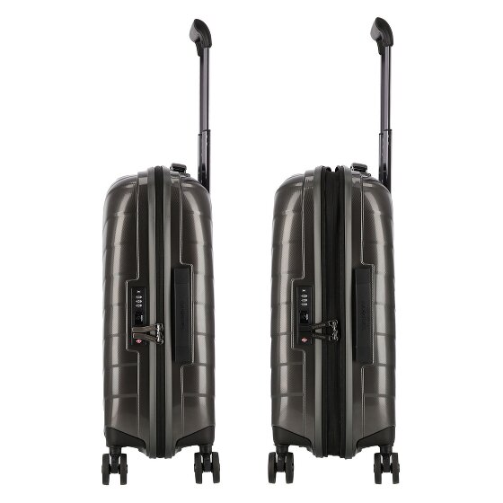 Samsonite Attrix 4 ruedas Carro de la cabina 55 cm con pliegue de expansión