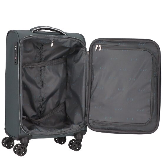 d&n Travel Line 9204 4 ruedas Carro de la cabina 55 cm