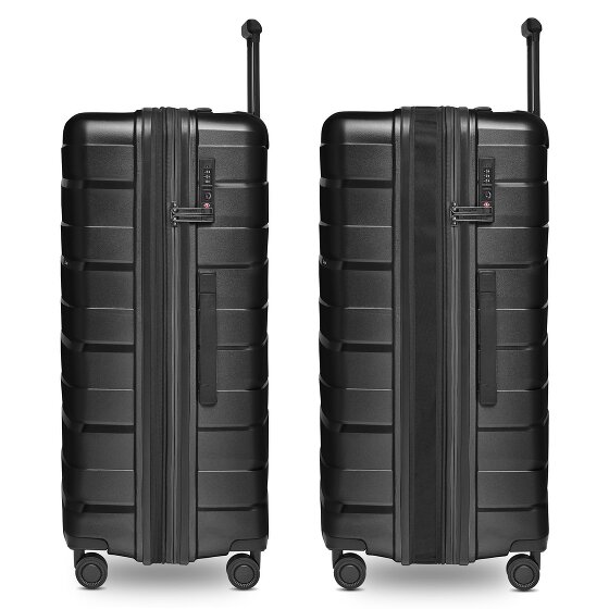 Bergpfeil Trolley de viaje de 4 ruedas L 75 cm con pliegue de expansión