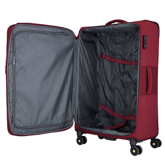 d&n Travel Line 9704 4 ruedas Carrito L 78 cm con pliegue de expansión