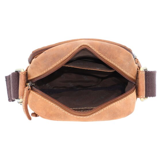 Greenburry Bolso de piel de napa de alta calidad de 25 cm