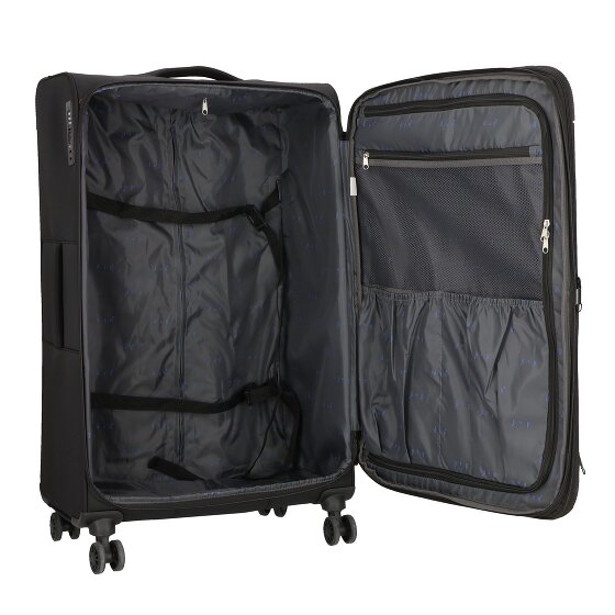 d&n Travel Line 9504 4 ruedas Carrito L 76 cm con pliegue de expansión