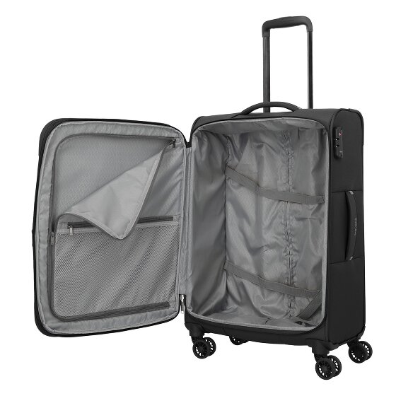 Travelite Umbria 4 ruedas Juego de maletas 3 piezas con pliegue de expansión