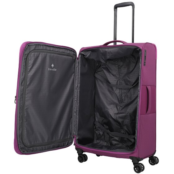 Travelite Corsiica 4 ruedas Carrito L 77 cm con pliegue de expansión