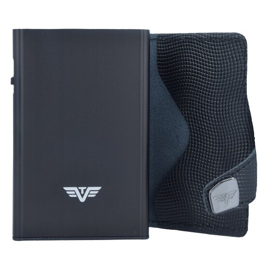 Tru Virtu Funda para tarjetas de crédito Click & Slide Cartera de piel RFID 6,5 cm