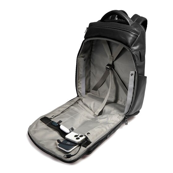Piquadro Mochila de viaje Zaino Piel RFID Compartimento para portátil de 44 cm