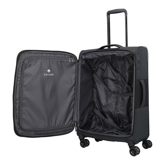 Travelite Corsiica 4 ruedas Carrito M 67 cm con pliegue de expansión