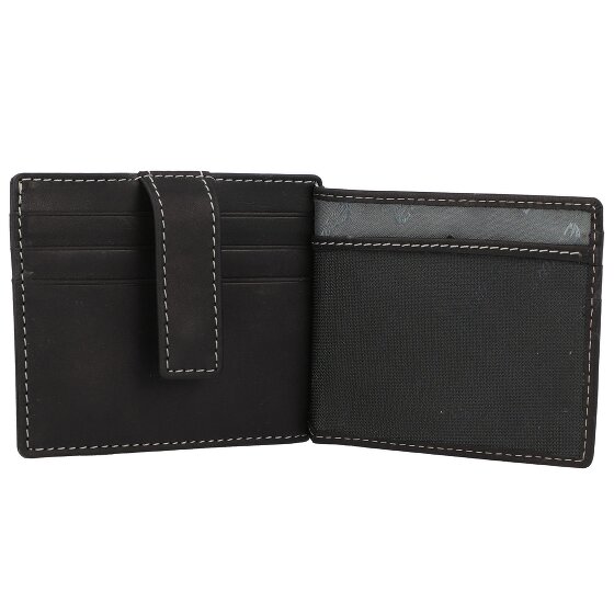 Esquire Funda para tarjetas de crédito Oslo Dallas de cuero RFID 9,5 cm
