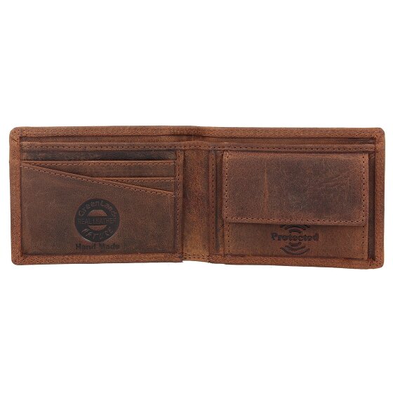 Greenland Nature Billetera Montenegro de cuero RFID 10,5 cm
