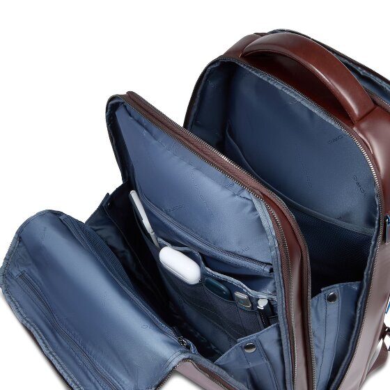 Piquadro Blue Square Mochila de día Piel 42 cm Compartimento para el portátil