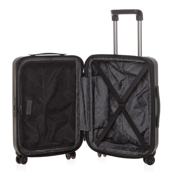 Mandarina Duck Tank Case 4 ruedas Trolley de cabina S 55 cm Con fuelle expandible