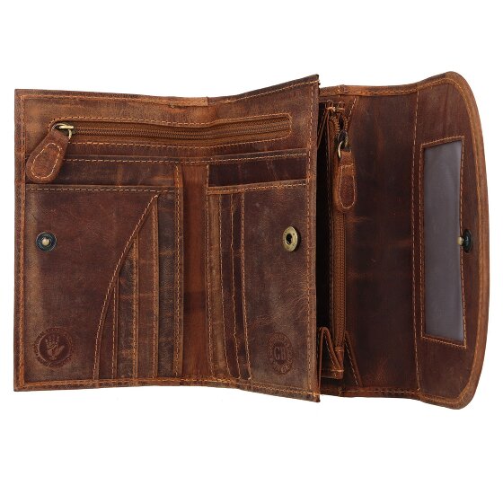 Greenburry Cartera vintage de cuero de 15,5 cm