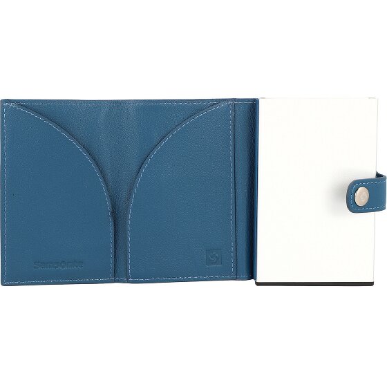 Samsonite Estuche para tarjetas de crédito Alu Fit de cuero RFID 6,5 cm