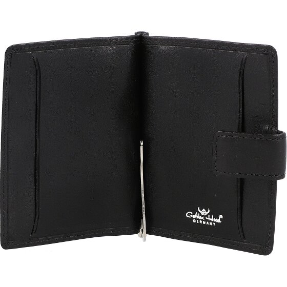 Golden Head Estuche para tarjetas de crédito Colorado de cuero de 8,5 cm con clip para billetes