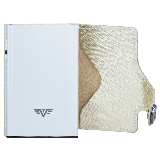 Tru Virtu Funda para tarjetas de crédito Click & Slide Cartera de piel RFID 6,5 cm