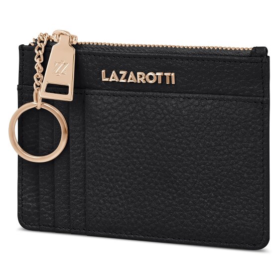Lazarotti Estuche para llaves de piel Bolonia 11,5 cm con compartimento para etiqueta de aire