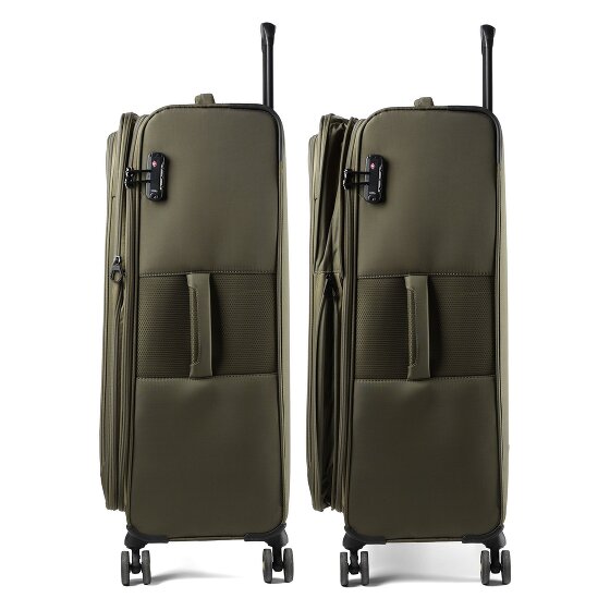 d&n Travel Line 9704 4 ruedas Carrito L 78 cm con pliegue de expansión