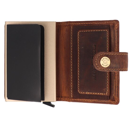 Greenburry Vintage Cartera Protección RFID Piel 7.5 cm