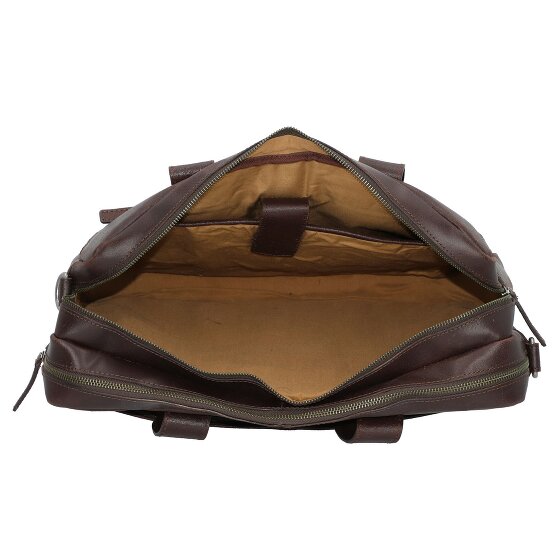 Burkely Maletín Vintage Jesse Piel 42 cm Compartimento Portátil