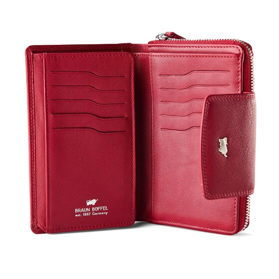 Braun Büffel Golf 3.0 Cartera Protección RFID Piel 14 cm