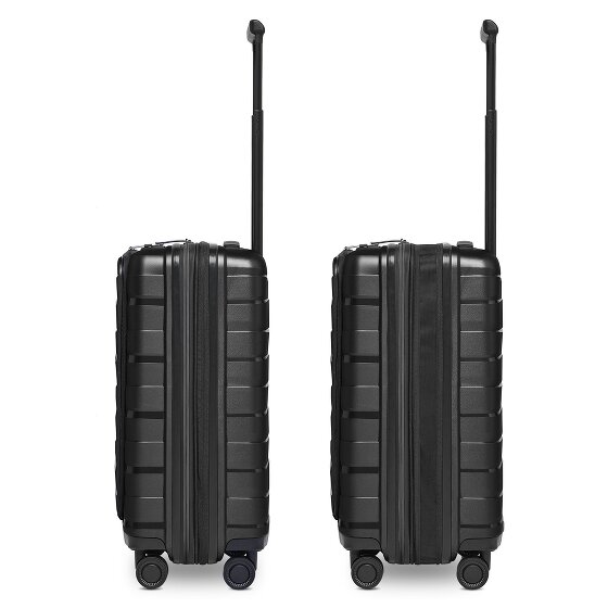 Bergpfeil Travel 4 ruedas Trolley de cabina 55 cm Compartimento para laptop Con fuelle expandible