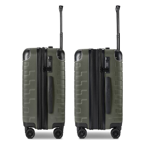 Tonino Lamborghini Milano 4 ruedas Trolley de cabina S 54 cm Con fuelle expandible