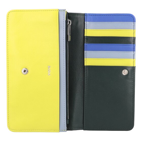 DuDu Billetera de cuero RFID 17,5 cm