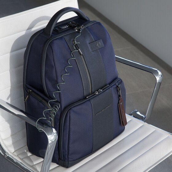 Piquadro Carta Mochila RFID 42 cm Compartimento para portátil