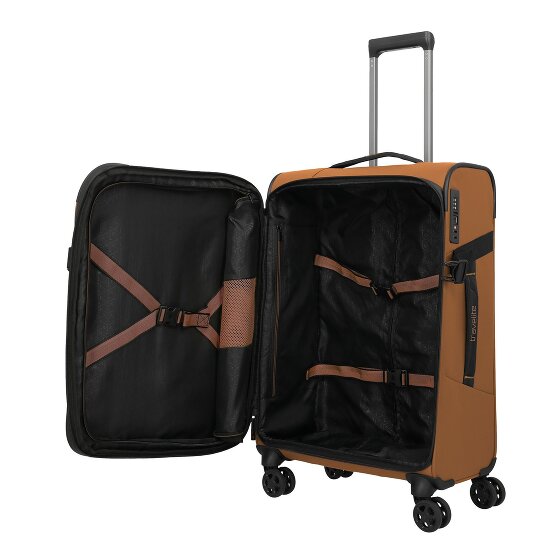 Travelite Briize 4 ruedas Juego de maletas 3 piezas con pliegue de expansión