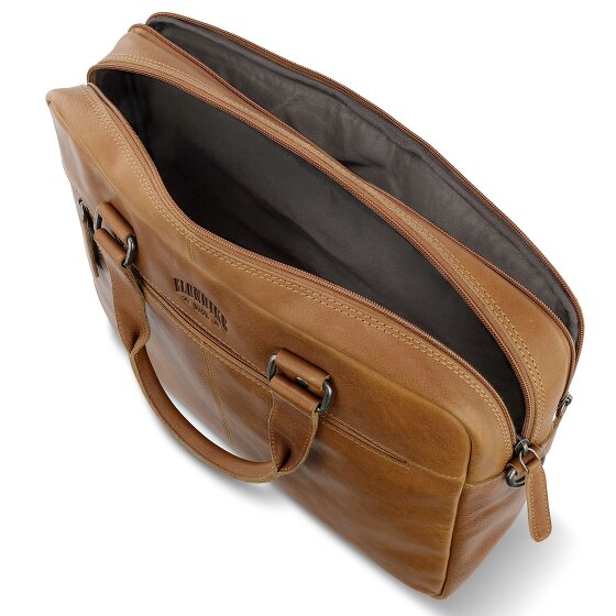 Klondike 1896 Maletín de cuero Brain de oro Compartimento para portátil de 35 cm