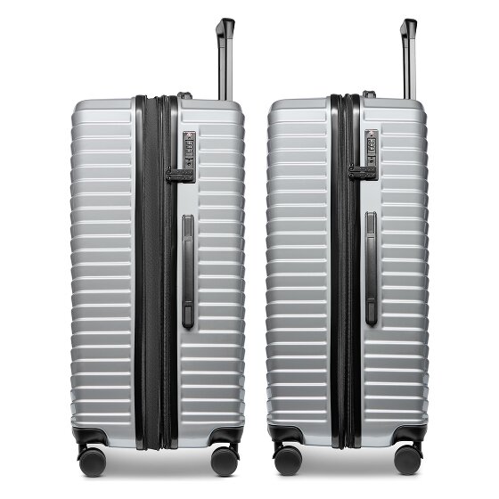 Redolz Essentials 18 4 ruedas Juego de maletas 3 piezas con pliegue de expansión