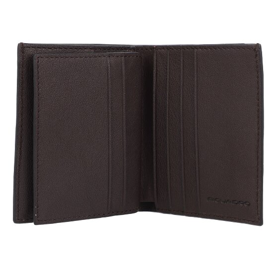 Piquadro Black Square Estuche para tarjetas de crédito Protección RFID Piel 9 cm