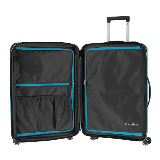 Travelite Orbita 4 ruedas Juego de maletas 3 piezas con pliegue de expansión