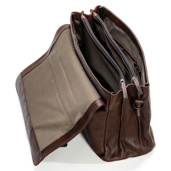 Farmhood Memphis Maletín XXL 3 compartimentos cuero 39 cm
