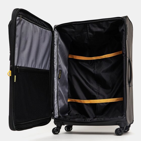 Mandarina Duck Eco Coated 4 ruedas Trolley XL 83 cm Con fuelle expandible