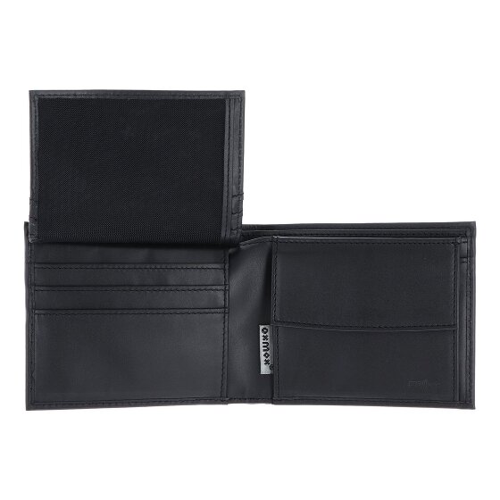 oxmox Leather Cartera Bloqueo RFID Piel natural 12 cm
