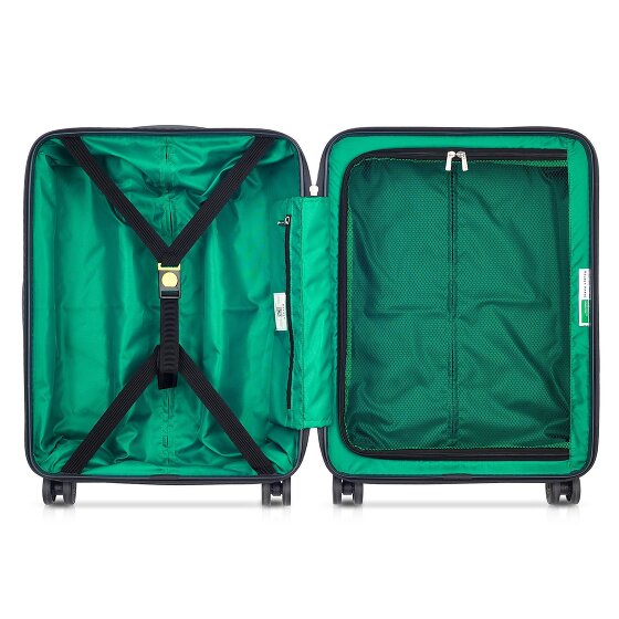 Delsey Paris x United Colors of Benetton Fabrica Juego de maletas de 4 ruedas 3 pcs.
