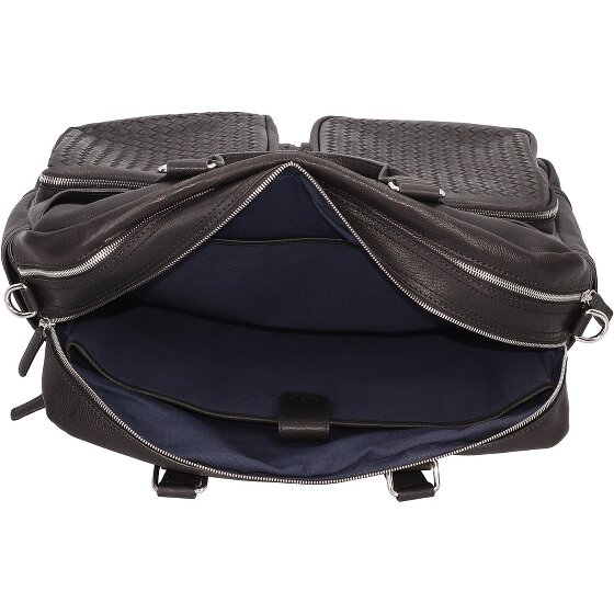 bugatti Maletín Tejido Piel 48 cm