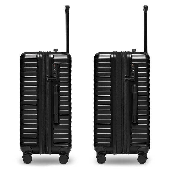 Redolz Essentials 18 4 ruedas Juego de maletas 3 piezas con pliegue de expansión