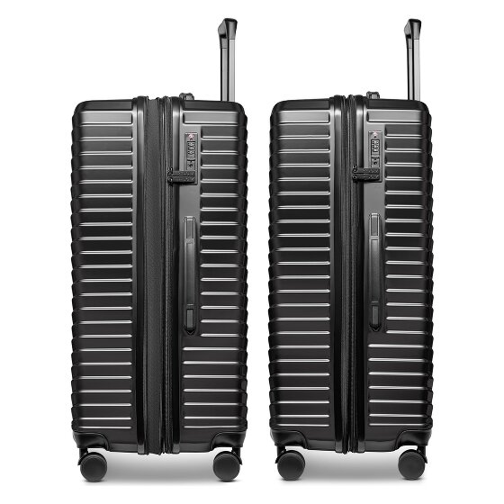 Redolz Essentials 18 4 ruedas Juego de maletas 3 piezas con pliegue de expansión