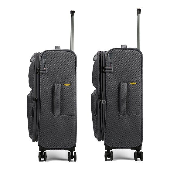 Mandarina Duck Zephyr 4 ruedas Carrito M 67 cm con pliegue de expansión